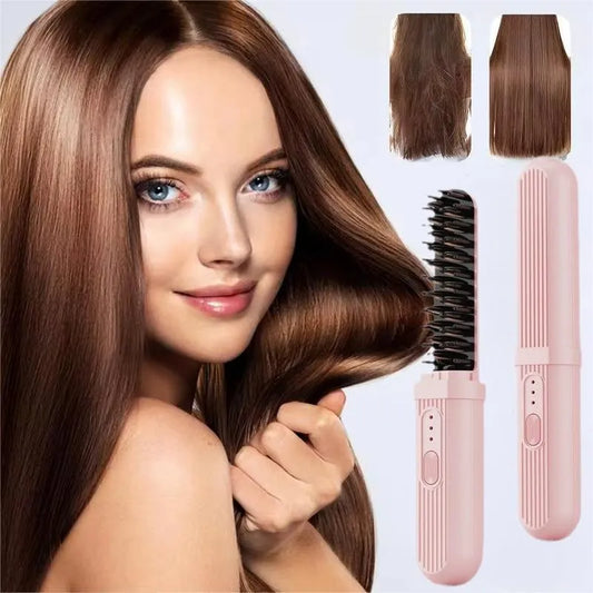 Women's Cordless Hair Straightener Brush