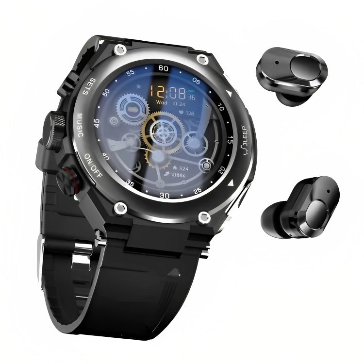 Sports Smartwatch with Wireless Earphones