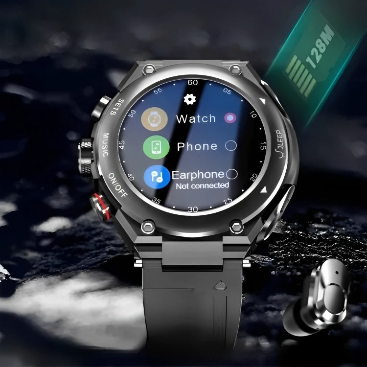 Sports Smartwatch with Wireless Earphones